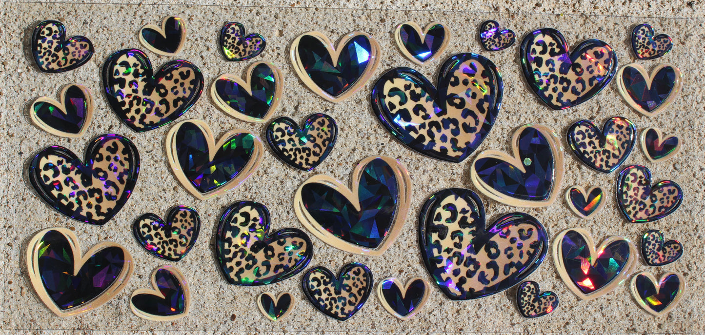 Holo Leopard hearts #216