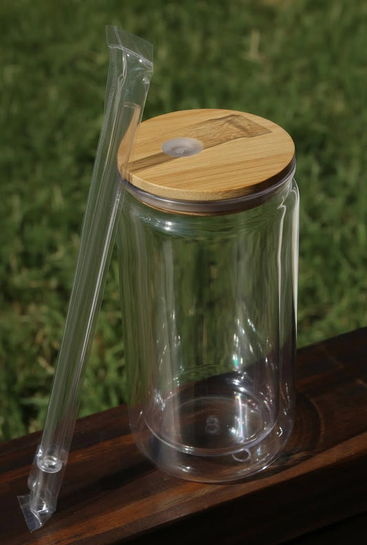 16 oz Acrylic Snow globe cups
