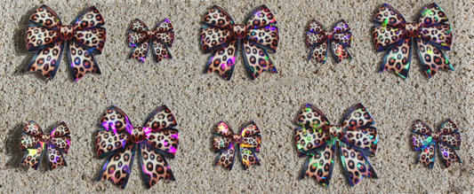 Holo leopard bows #171