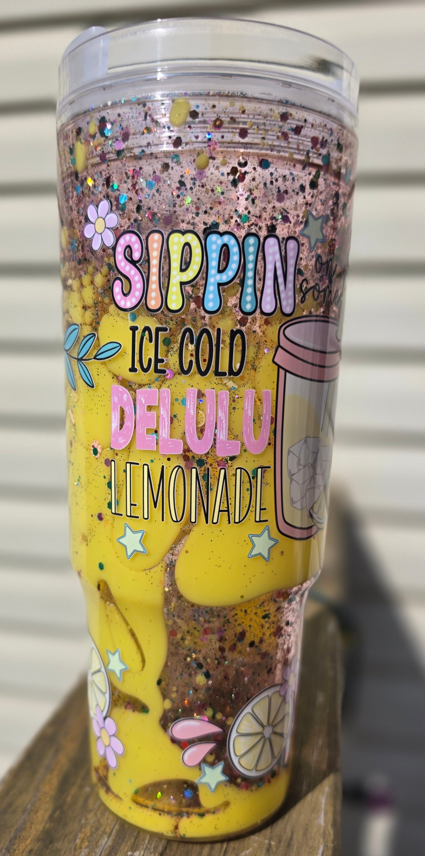 40oz Sippin Delulu Lemonade Dual Lava