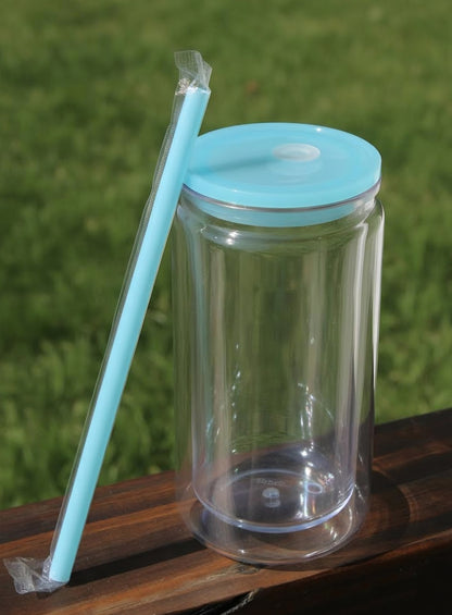16 oz Acrylic Snow globe cups