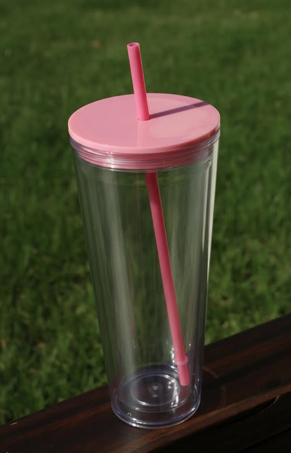 24oz Acrylic Snowglobe Tumbler