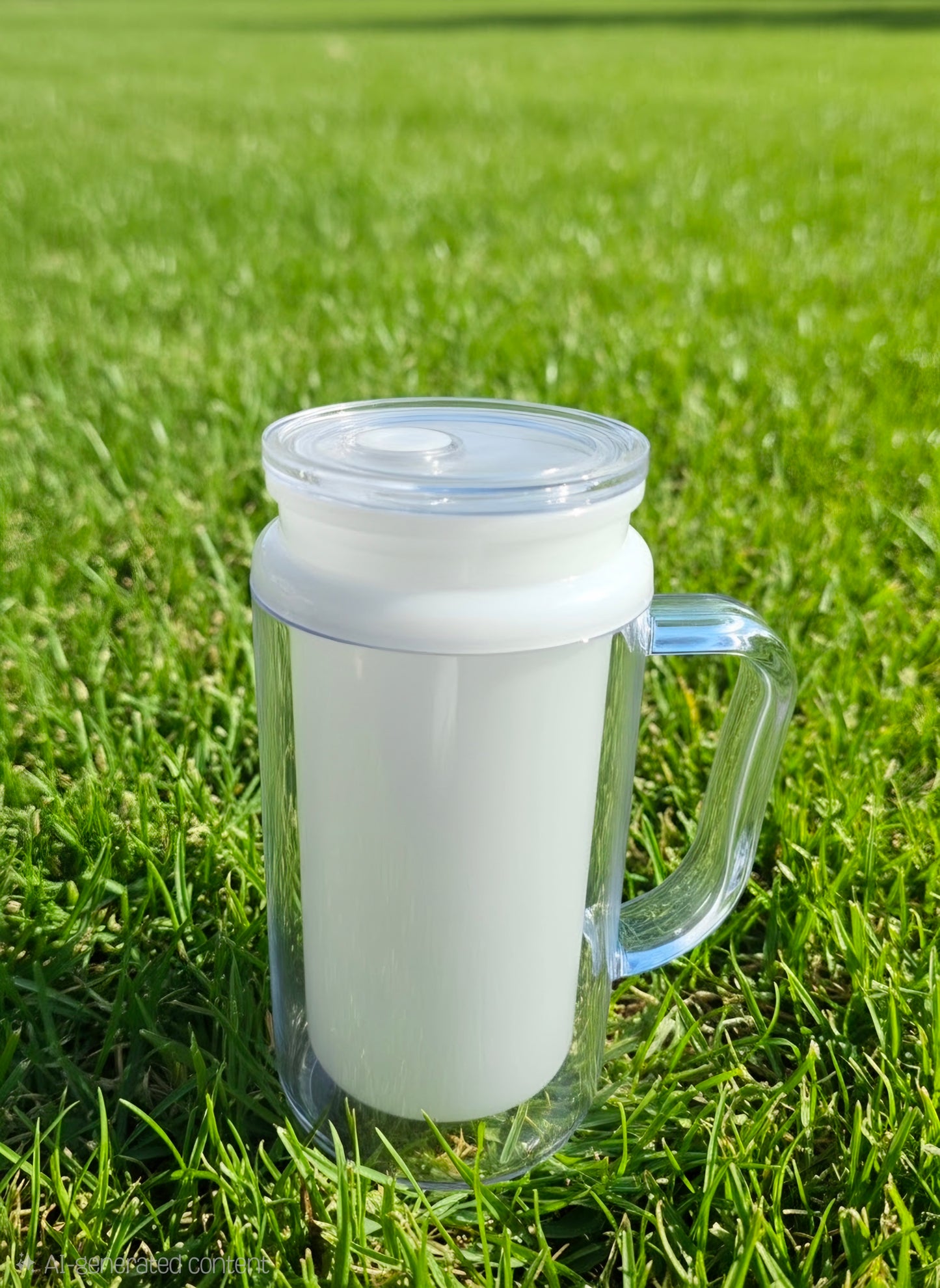 16oz Glow in the Dark Snowglobe with handle