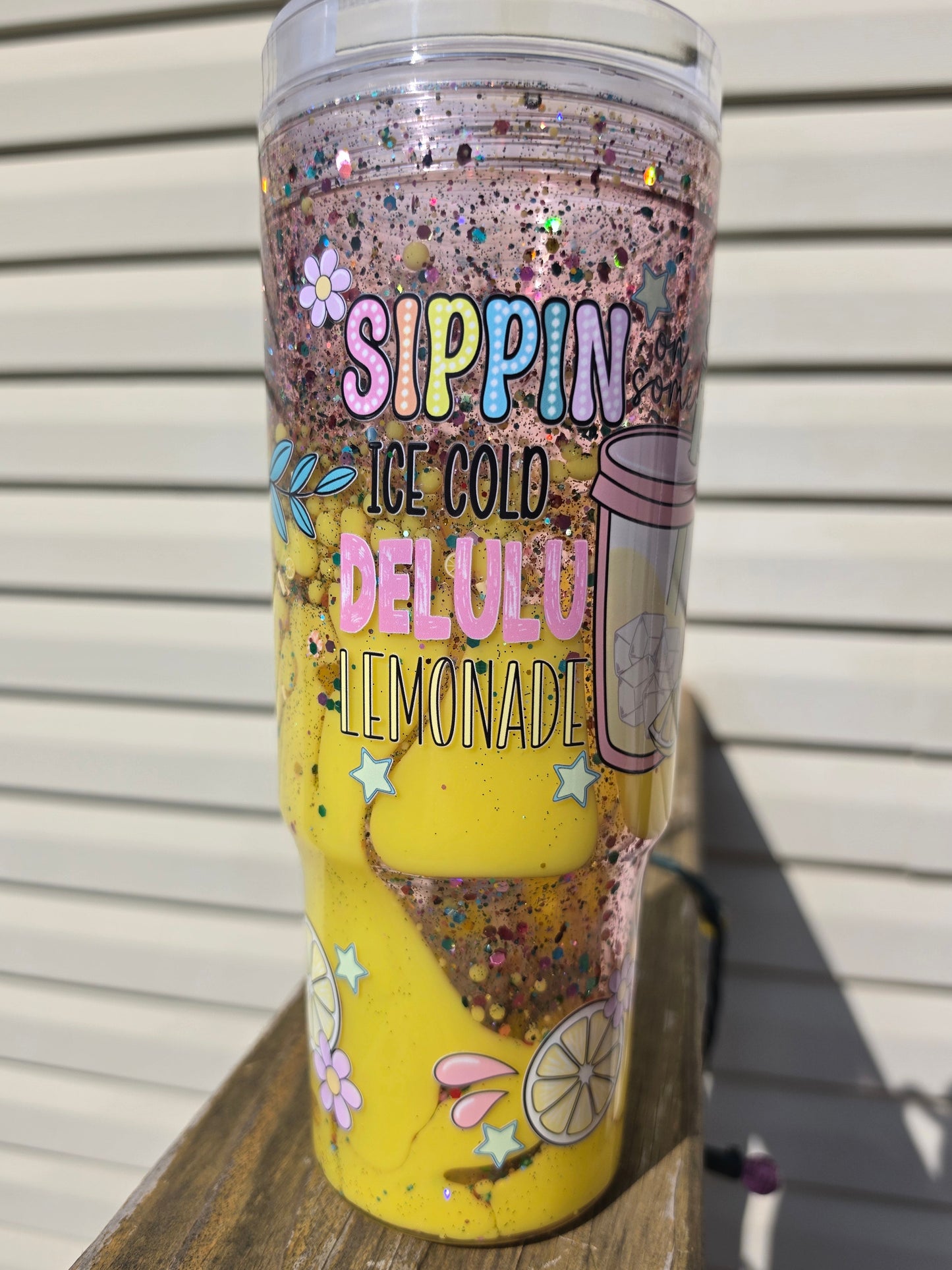 40oz Sippin Delulu Lemonade Dual Lava