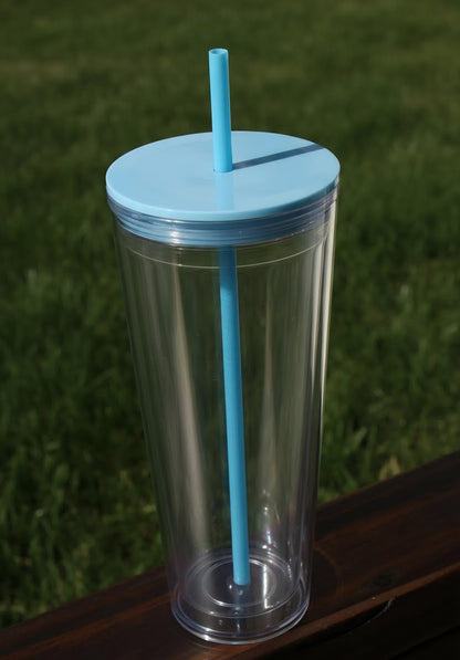 24oz Acrylic Snowglobe Tumbler