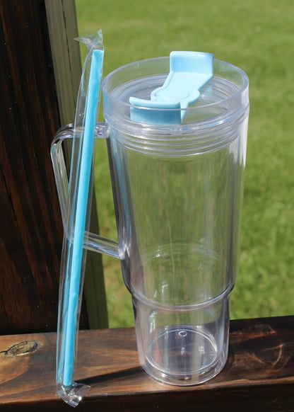 40 oz Acrylic Snowglobe Tumbler