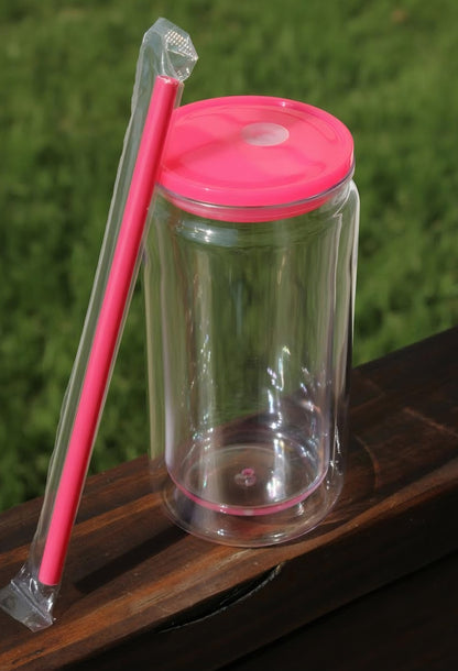 16 oz Acrylic Snow globe cups