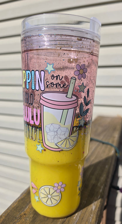 40oz Sippin Delulu Lemonade Dual Lava