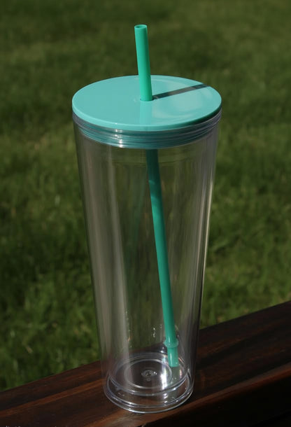 24oz Acrylic Snowglobe Tumbler