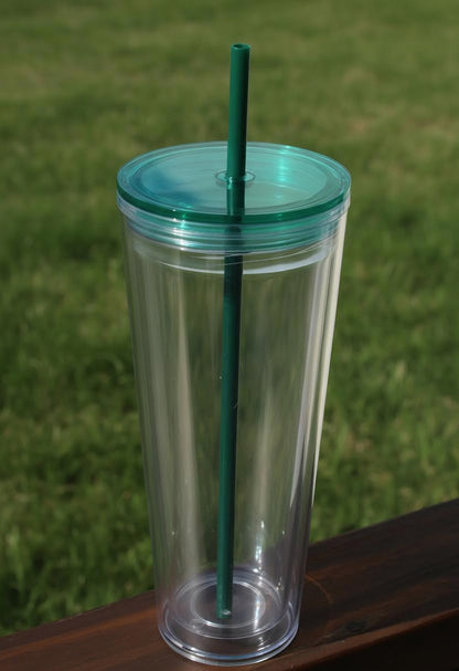 24oz Acrylic Snowglobe Tumbler